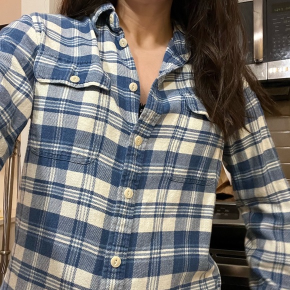Blue and plaid Ralph Lauren button down! - Picture 1 of 5